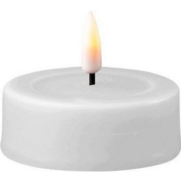Deluxe Homeart LED-Kerze LED Jumbo Maxi Teelichter 2 Stück Weiß von Deluxe / Unique Homeart Can