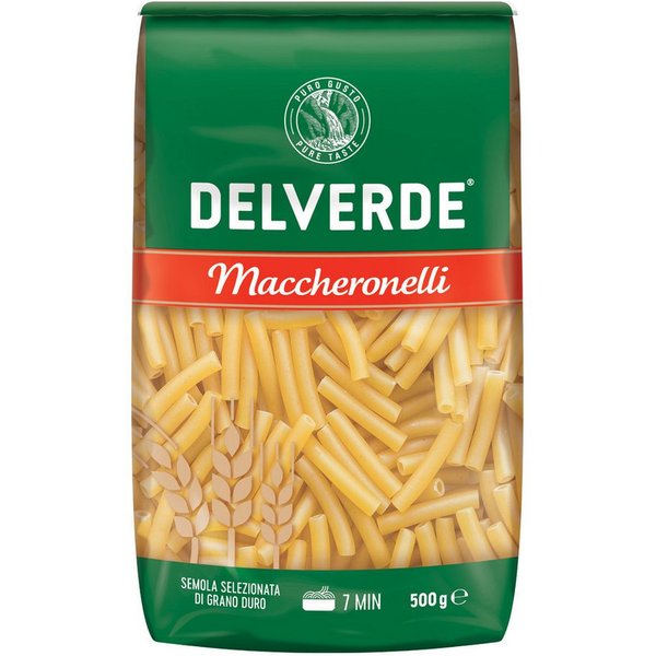 DELVERDE Nudeln, Delverde Maccheronelli kleine Nudeln aus Hartweizengrieß 500g