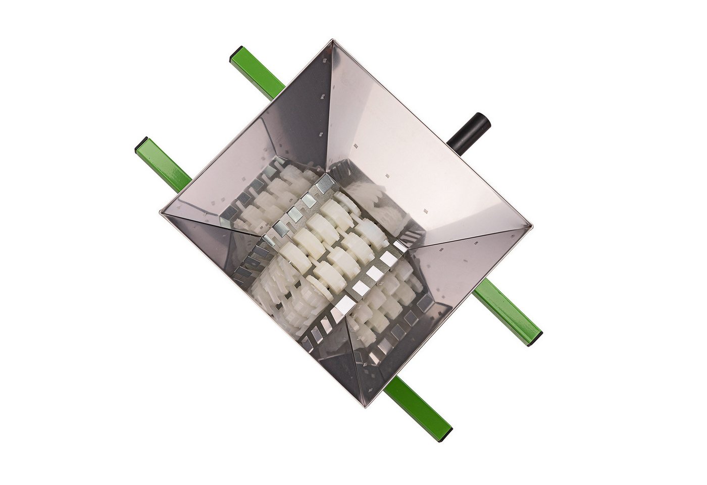 DEMA Entsafter Obstmühle Eco, 7 Liter, Edelstahl-Trichter mit Handkurbel – Bild 4 von 5