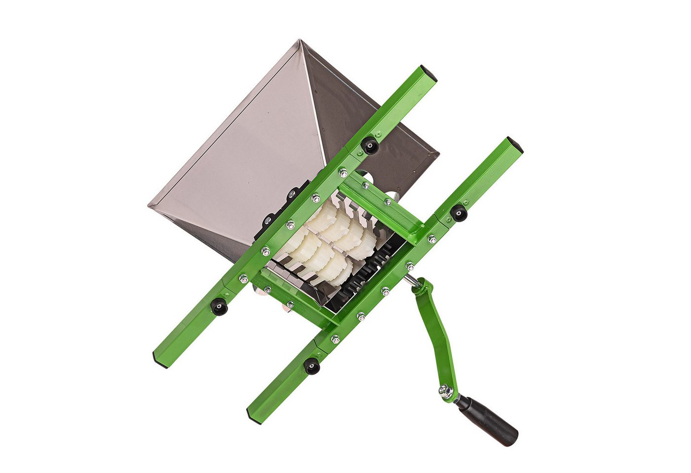 DEMA Entsafter Obstmühle Eco, 7 Liter, Edelstahl-Trichter mit Handkurbel – Bild 5 von 5