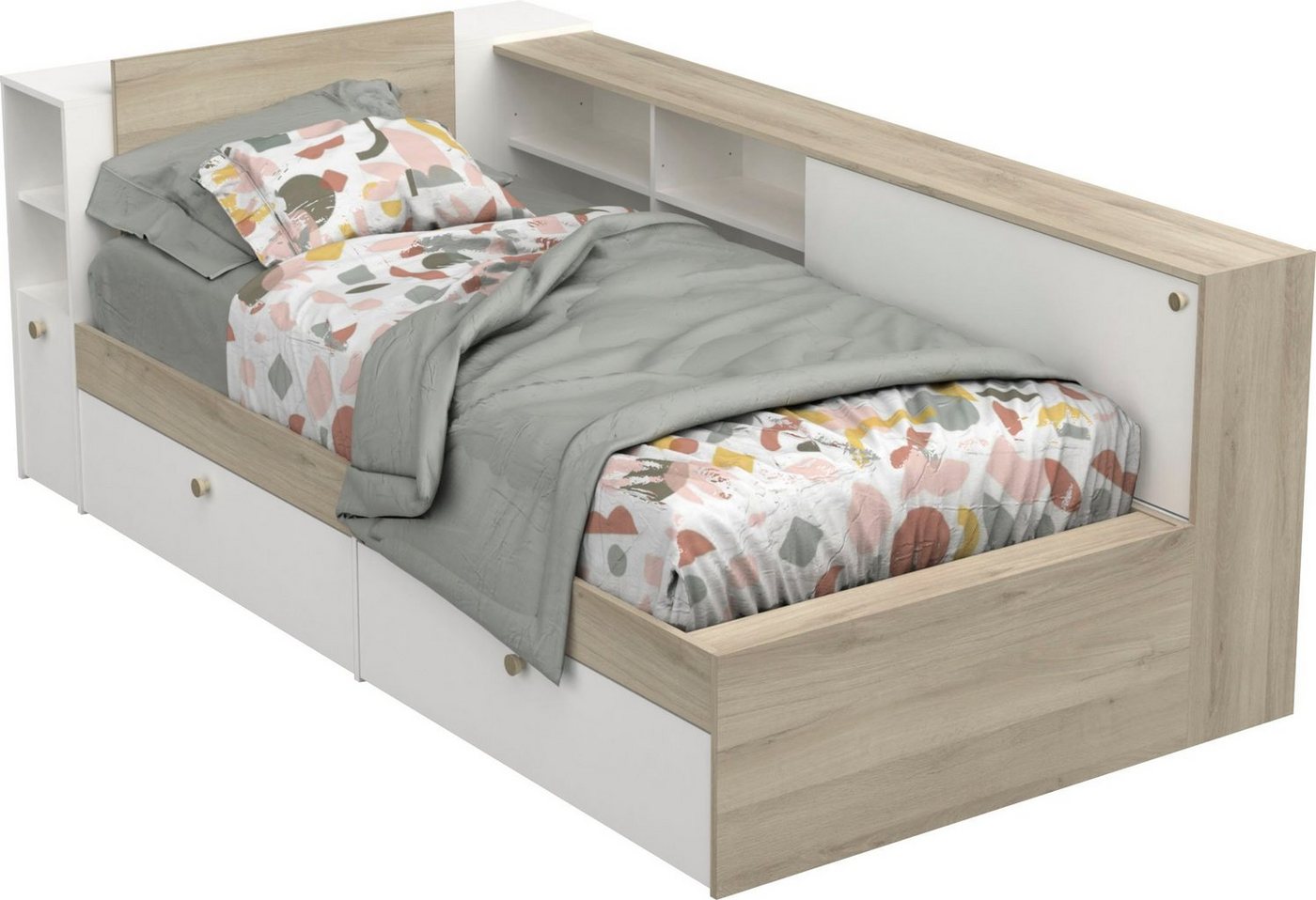 Demeyere GROUP Stauraumbett Life, ideal für kleine Räume, platzsparend, viel Stauraum – Bild 3 von 5