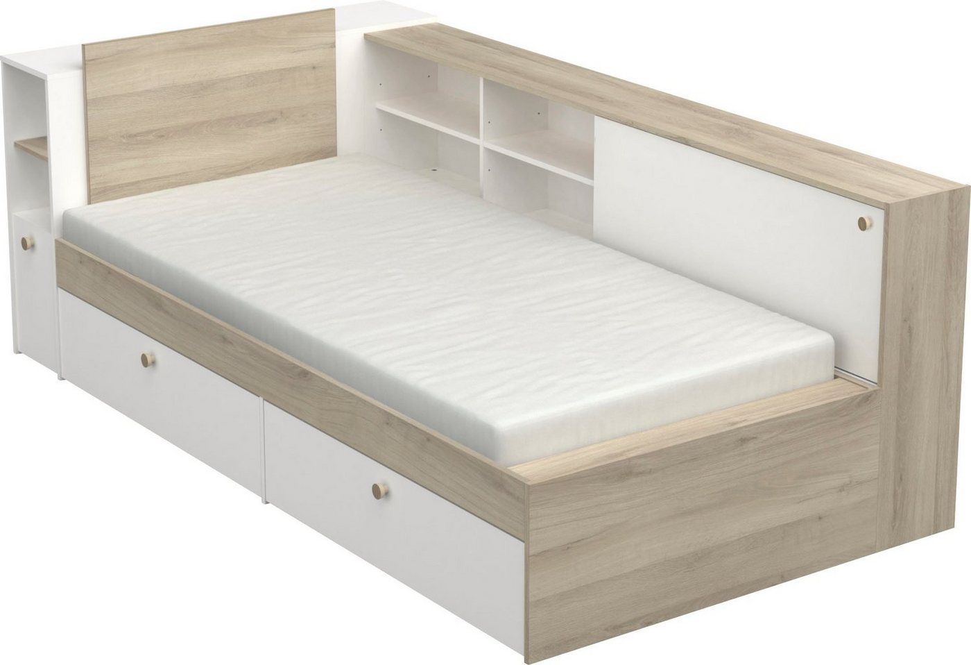 Demeyere GROUP Stauraumbett Life, ideal für kleine Räume, platzsparend, viel Stauraum – Bild 4 von 5