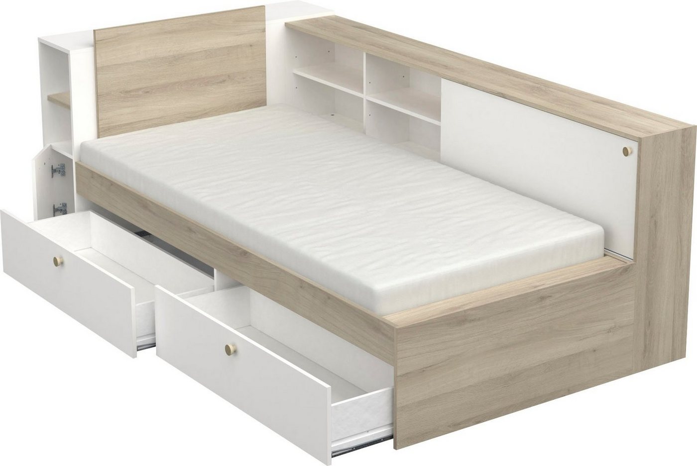 Demeyere GROUP Stauraumbett Life, ideal für kleine Räume, platzsparend, viel Stauraum – Bild 5 von 5