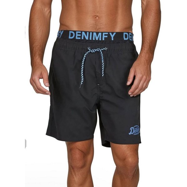 DENIMFY Badeshorts Herren Badehose DFNeo Regular Fit (1-St) Sportshorts mit Kordelzug