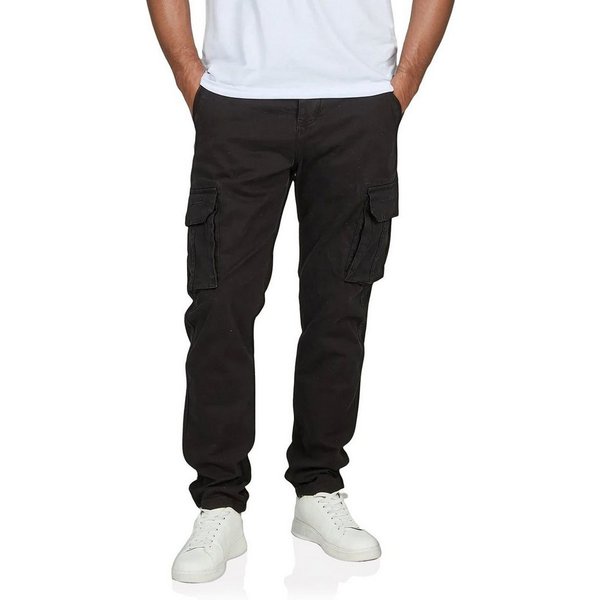 DENIMFY Cargohose Herren Stoffhose DFLuke Tapered Fit Freizeithose mit Stretch