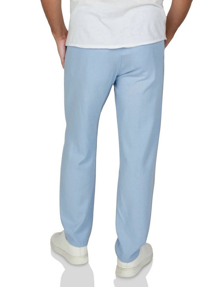 DENIMFY Chinohose Herren Freizeithose DFDylan Regular Fit Leinenhose mit Zugbandverschluss – Bild 2 von 4