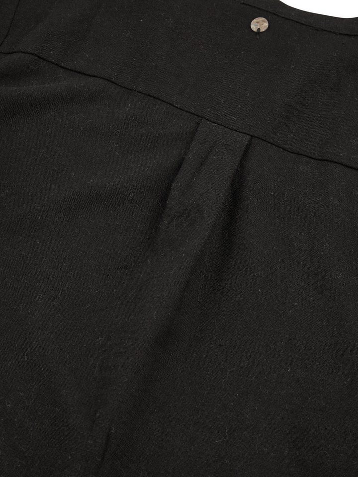 DENIMFY Hemdbluse Damen Leinen Bluse DFSara Regular Fit Tunika mit V-Ausschnitt und Serafino Kragen – Bild 5 von 5