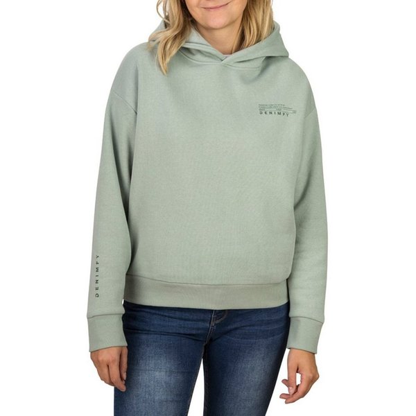DENIMFY Kapuzenpullover Damen Hoodie DFEmily Oversize Sweatshirt mit Logoprint