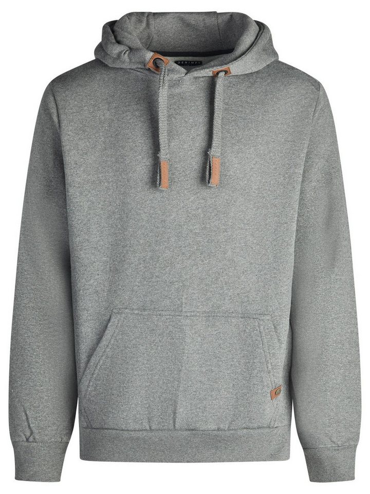 DENIMFY Kapuzenpullover Herren Hoodie DFIvo Regular Fit Longsleeve Sweatshirt mit Kängurutasche – Bild 3 von 4