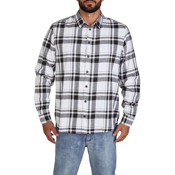 DENIMFY Langarmhemd Herren Karohemd DFDean Regular Fit (1-tlg)