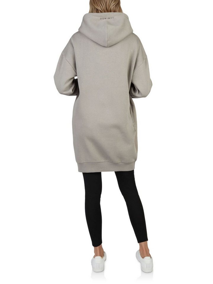 DENIMFY Sweatkleid Damen Kapuzenpullover DFAnna Oversize Freizeitkleid mit Kapuze – Bild 2 von 4