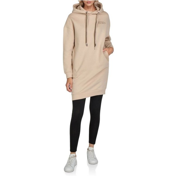 DENIMFY Sweatkleid Damen Kapuzenpullover DFAnna Oversize Freizeitkleid mit Kapuze