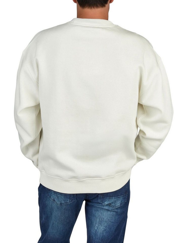 DENIMFY Sweatshirt Herren Rundhals Pullover DFKeno Oversized Fit Streetwear Sweatshirt mir Kängurutasche – Bild 2 von 4