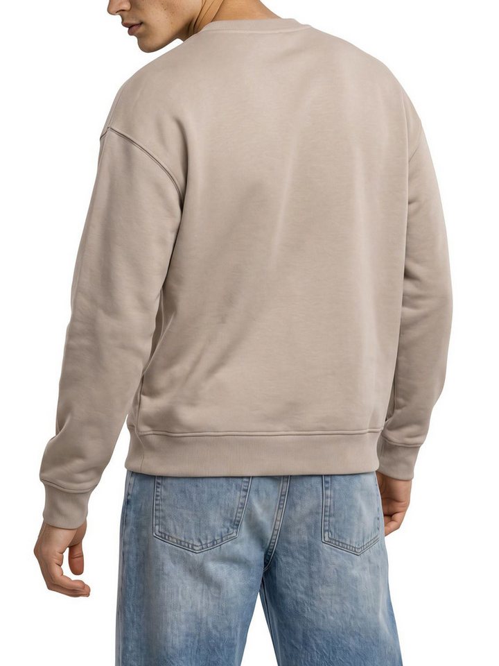 DENIMFY Sweatshirt Herren Rundhals Pullover DFKeno Oversized Fit Streetwear Sweatshirt mir Kängurutasche – Bild 2 von 4