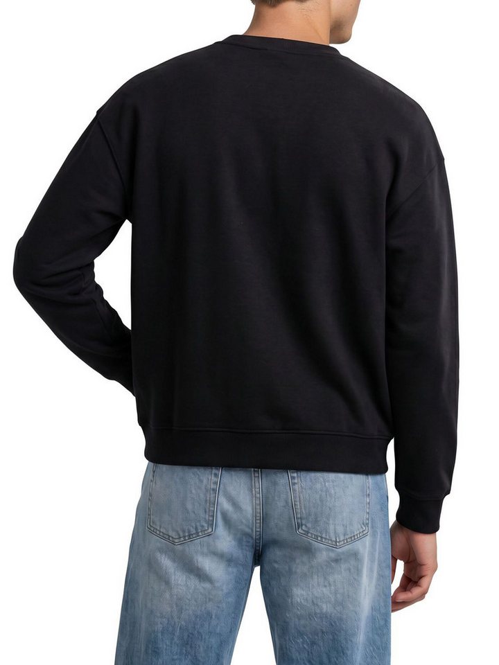 DENIMFY Sweatshirt Herren Rundhals Pullover DFKeno Oversized Fit Streetwear Sweatshirt mir Kängurutasche – Bild 2 von 4