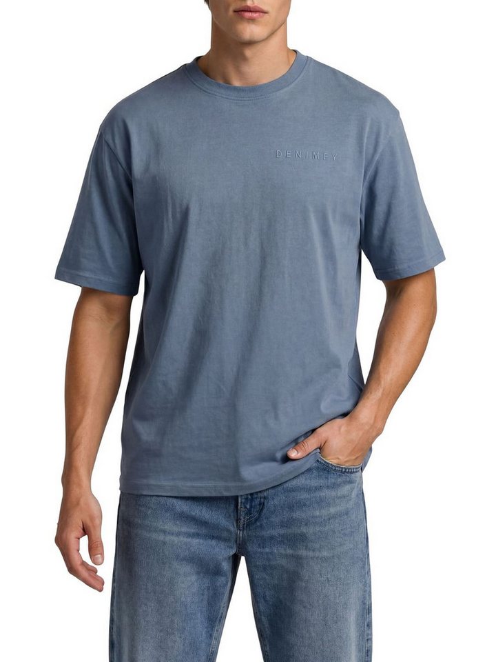 DENIMFY T-Shirt Herren Basic Shirt DFTed 3er Set Pack Relaxed Fit (Vorteilspack, 3-tlg) Kurzarm Tee Shirt mit Rundhalsausschnitt aus 100% Baumwolle – Bild 2 von 5