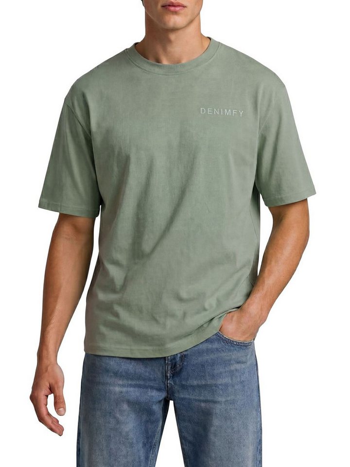 DENIMFY T-Shirt Herren Basic Shirt DFTed 3er Set Pack Relaxed Fit (Vorteilspack, 3-tlg) Kurzarm Tee Shirt mit Rundhalsausschnitt aus 100% Baumwolle – Bild 2 von 5