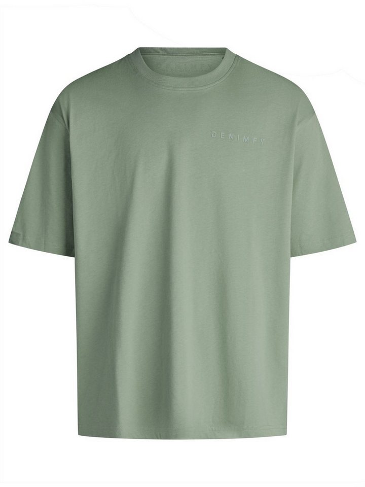 DENIMFY T-Shirt Herren Basic Shirt DFTed 3er Set Pack Relaxed Fit (Vorteilspack, 3-tlg) Kurzarm Tee Shirt mit Rundhalsausschnitt aus 100% Baumwolle – Bild 4 von 5