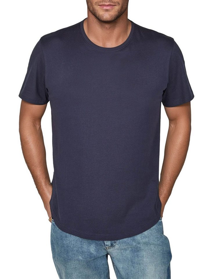 DENIMFY T-Shirt Herren Basicshirt DFPaco 4er Pack Regular Fit (Vorteilspack, 4-tlg) Kurzarm Tee Shirt mit Rundhalsausschnitt aus 100% Baumwolle – Bild 2 von 5