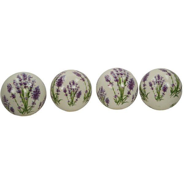 Denk Dekokugel 4er Set Dekokugel Lavendel