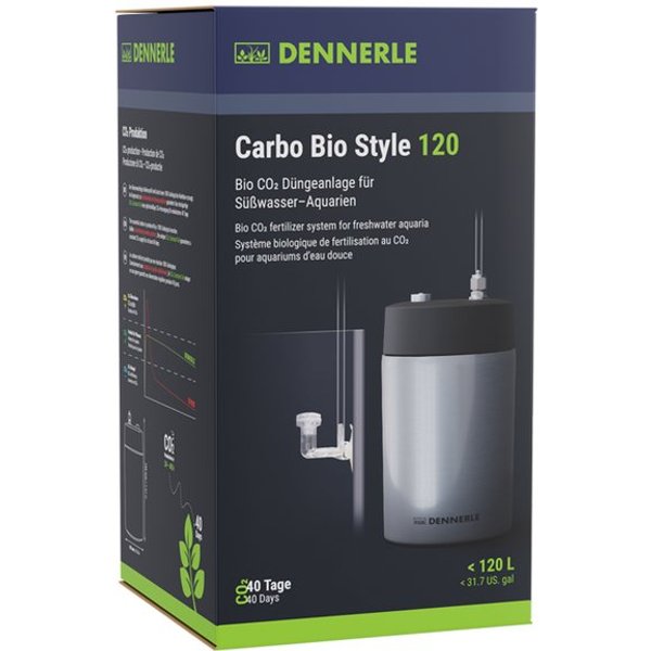 DENNERLE CO2 Diffusor Carbo Bio Style 120, 120 l, Süßwasser Aquarien bis 120 L