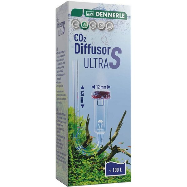 DENNERLE CO2 Diffusor CO2 Diffusor Ultra, 100 l, CO2 Zugabegerät, Für Aquarien bis 100 Liter
