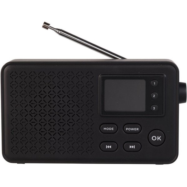Denver DAB-57 Digitalradio (DAB) (DAB+, FM, Dual-Wecker, Schlummerfunktion, Sleep-Timer, Senderspeicher (20 DAB/20 FM + 3 Favoriten), Bluetooth, Teleskopantenne