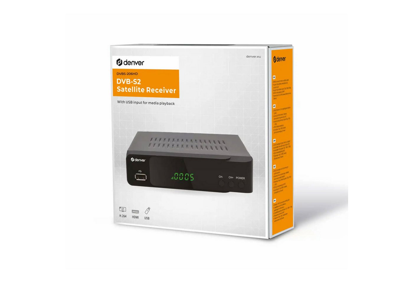 Denver Electronics DVBS-206 SAT-Receiver – Bild 4 von 5