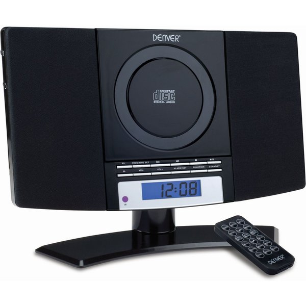 Denver MC-5220 BLACK Kompaktanlage (Design Stereoanlage mit CD-Player, Radio, AUX)