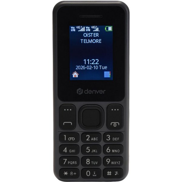 Denver Seniorenhandy (1 Zoll, Dual-SIM, Bluetooth, FM-Radio, Taschenlampe, 4G/3G/2G)