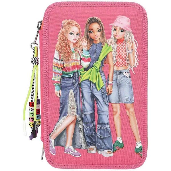Depesche Federmäppchen TOPModel 3-Fach Federtasche mit Stifte, (1-tlg)
