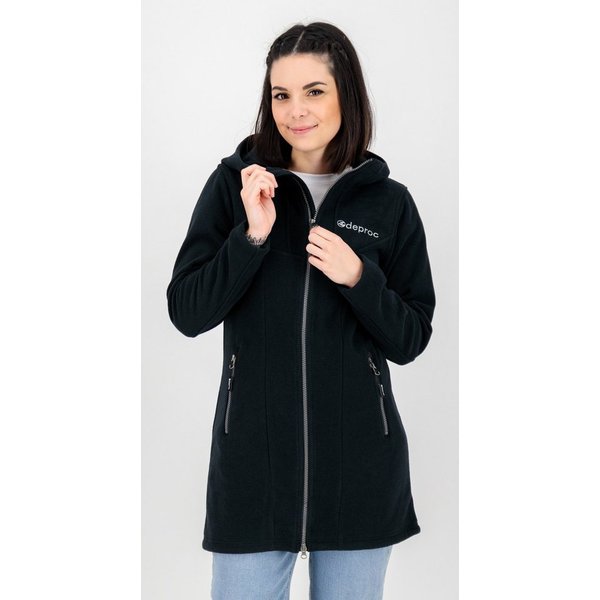 DEPROC Active Fleecejacke GLORY APRIL CS Strickfleecemantel, Fleecemantel auch in Großen Größen