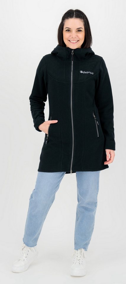 DEPROC Active Fleecejacke GLORY APRIL CS Strickfleecemantel, Fleecemantel auch in Großen Größen – Bild 5 von 5