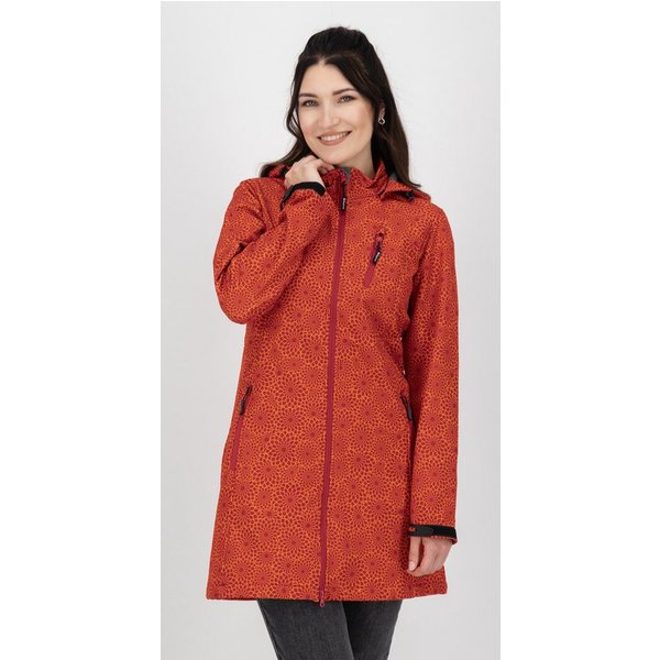 DEPROC Active Softshellmantel SHELBY PEAK XII Softshell Kurzmantel Longjacket leichter Softshell Kurzmantel mit abnehmbarer Kapuze
