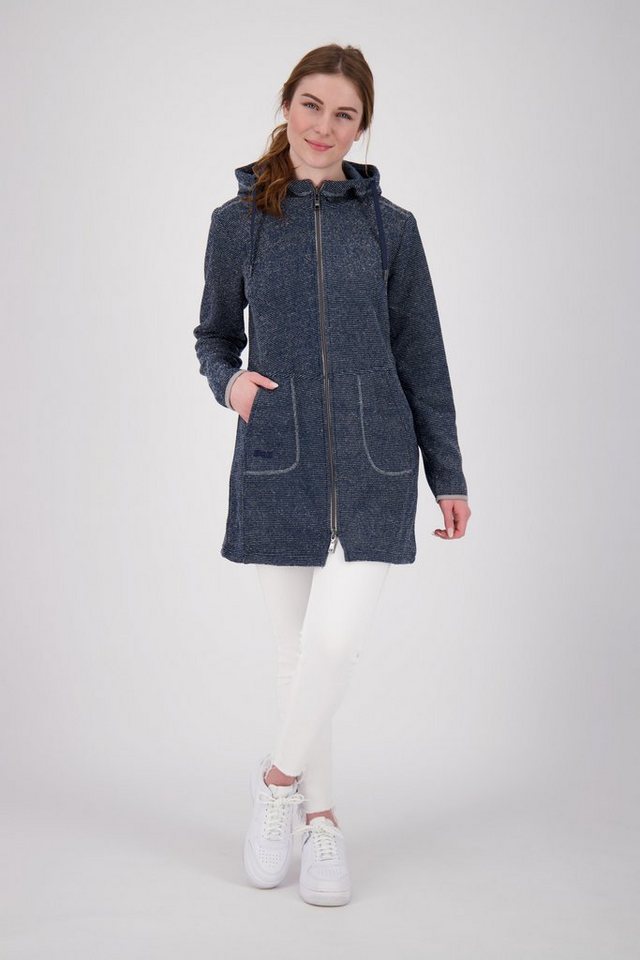 DEPROC Active Strickmantel KENNEWICK II LONG außergewöhnlicher Feinstrickmantel mit Kontrastdetails – Bild 4 von 5