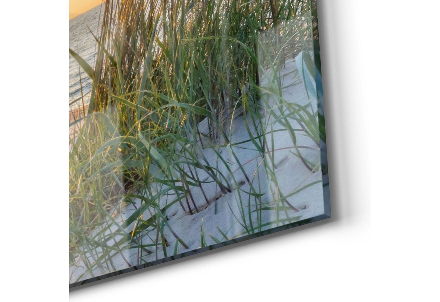 DEQORI Glasbild 'Abendsonne an der Ostsee', 'Abendsonne an der Ostsee', Glas Wandbild Bild schwebend modern – Bild 5 von 5
