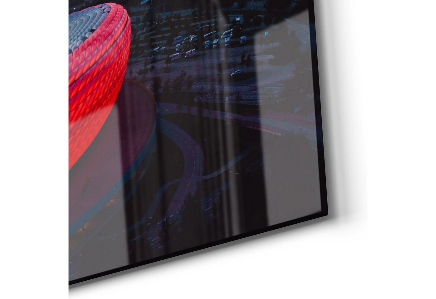 DEQORI Glasbild 'Allianz Arena, München', 'Allianz Arena, München', Glas Wandbild Bild schwebend modern – Bild 5 von 5
