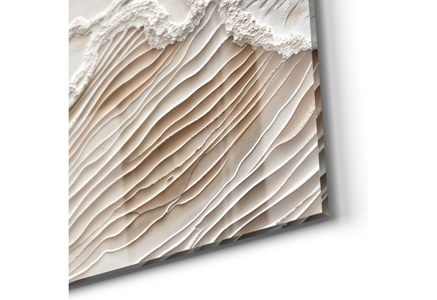DEQORI Glasbild 'Sandwellenzauber', 'Sandwellenzauber', Glas Wandbild Bild schwebend modern – Bild 5 von 5