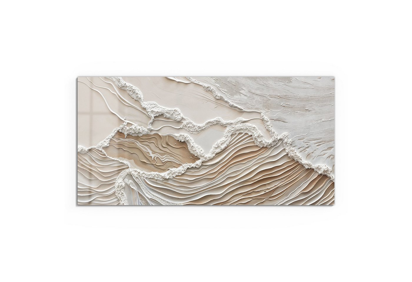 DEQORI Glasbild 'Sandwellenzauber', 'Sandwellenzauber', Glas Wandbild Bild schwebend modern – Bild 2 von 5
