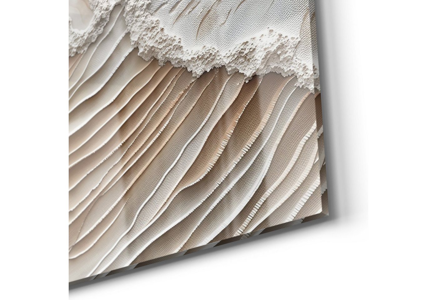 DEQORI Glasbild 'Sandwellenzauber', 'Sandwellenzauber', Glas Wandbild Bild schwebend modern – Bild 5 von 5