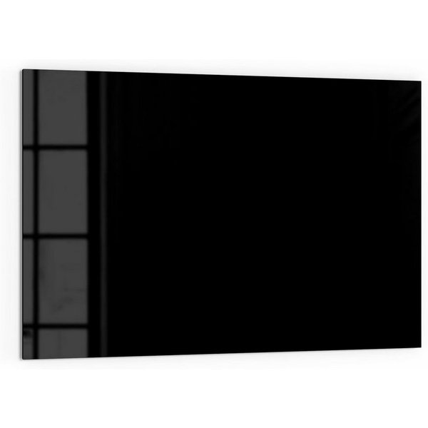 DEQORI Küchenrückwand 'Unifarben - Schwarz', Glas Spritzschutz Badrückwand Herdblende