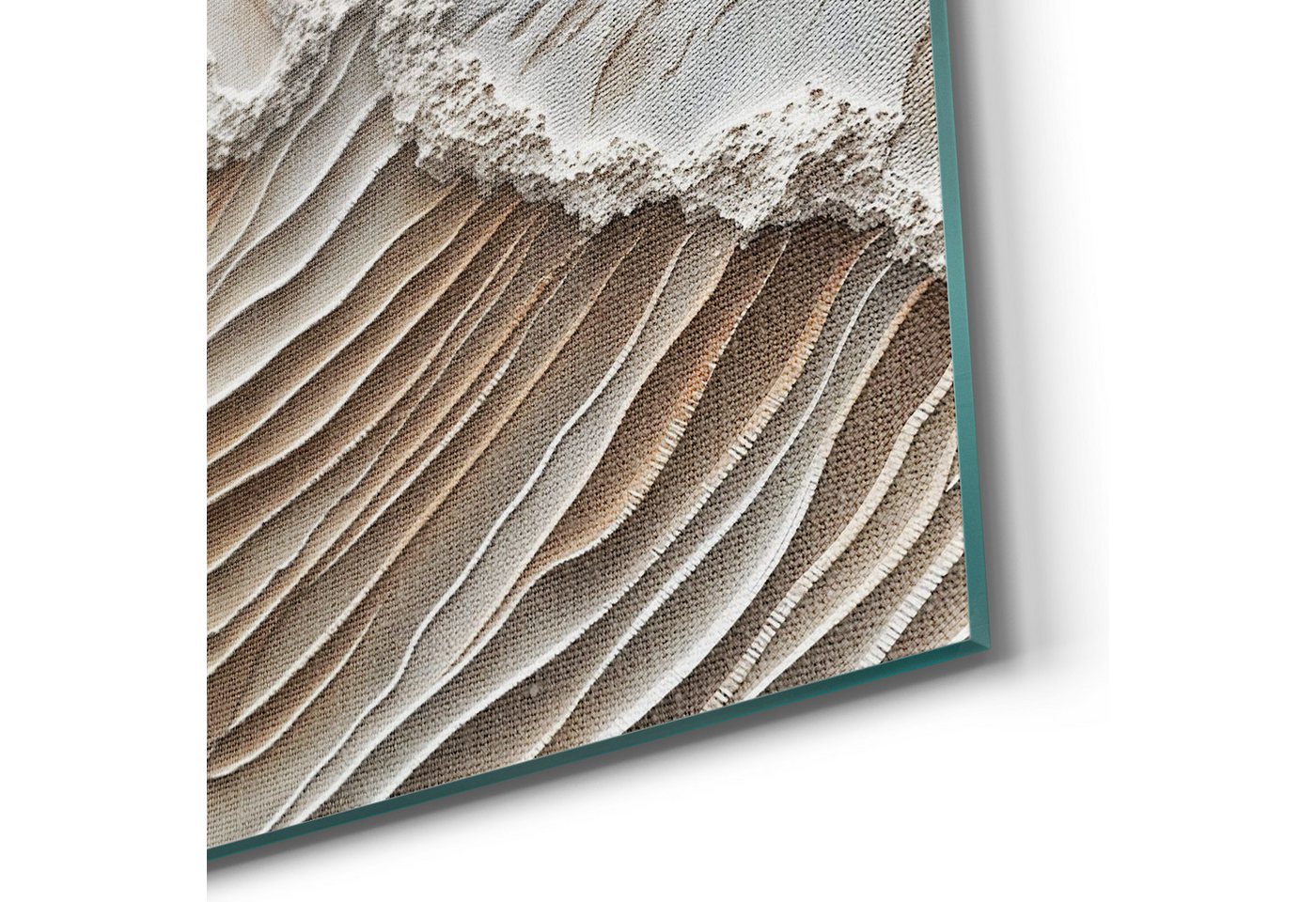DEQORI Leinwandbild 'Sandwellenzauber', 'Sandwellenzauber', Hybrid Leinwand Bild Wandbild flach modern – Bild 5 von 5