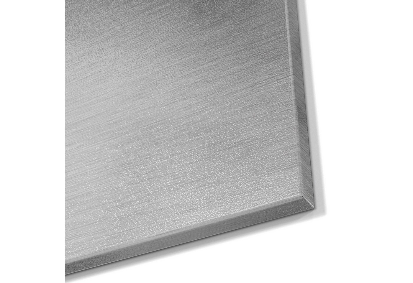 DEQORI Magnettafel 'Gebürsteter Stahl', Metall Whiteboard für alle Magnete, Magnetboard magnetisch – Bild 5 von 5