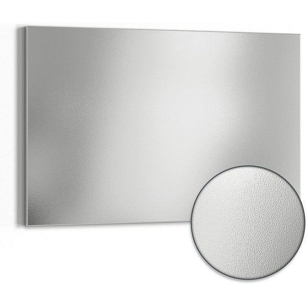 DEQORI Magnettafel 'Unifarben - Hellgrau', Metall Whiteboard für alle Magnete, Magnetboard magnetisch