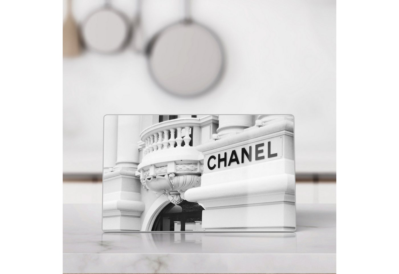 DEQORI Schneidebrett 'Chanel Eleganz', Glas, Platte Frühstücksbrett Schneideplatte – Bild 3 von 5