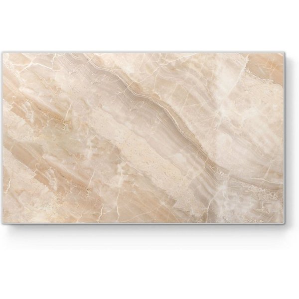 DEQORI Schneidebrett 'Helle Marmorfläche', Glas, Platte Frühstücksbrett Schneideplatte