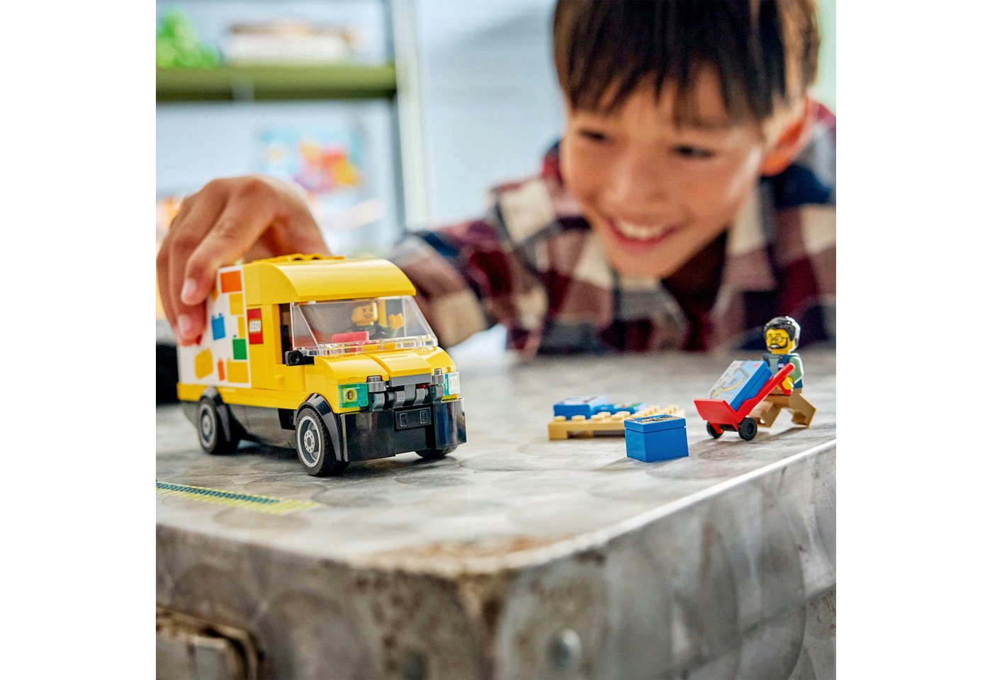 LEGO® Der LEGO Lieferwagen (60500), LEGO City Konstruktionsspielsteine, (276 St), Made in Europe – Bild 2 von 5