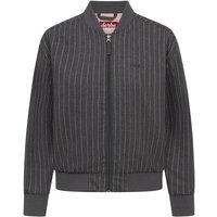 DERBE Übergangsjacke Blousby pinstripe, Größe 42 in Grau