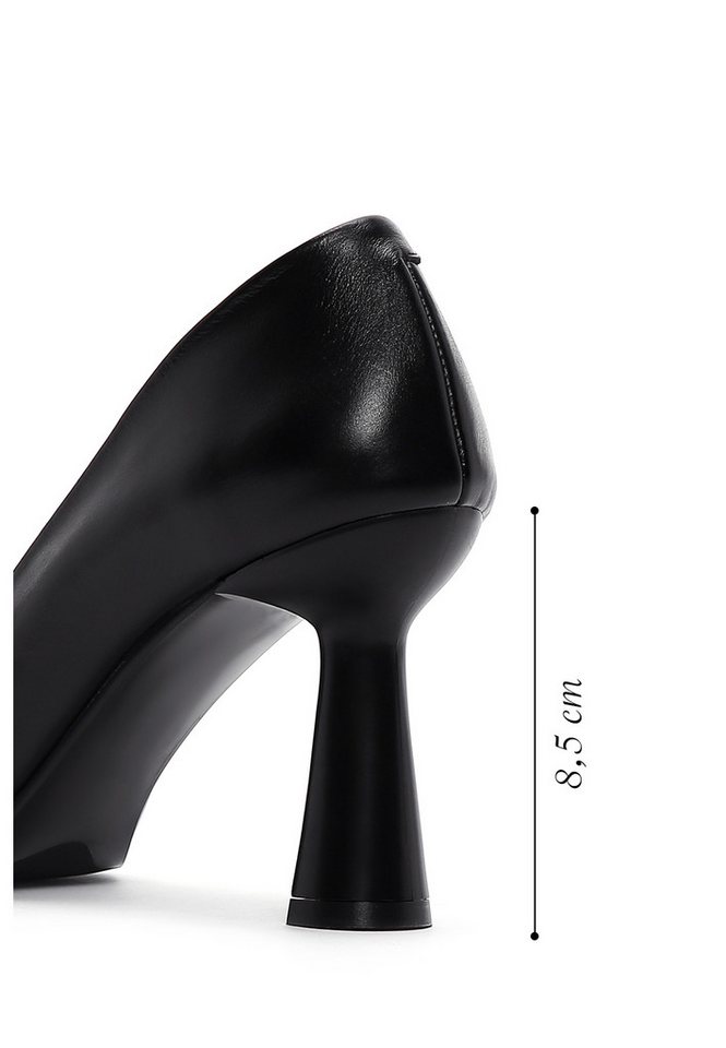 Derimod Leder-Stiletto-Pumps Pumps Echtleder, Lederfutter, TPU-Sohle, Ausgestellter Absatz, Schlupfmodell – Bild 3 von 5