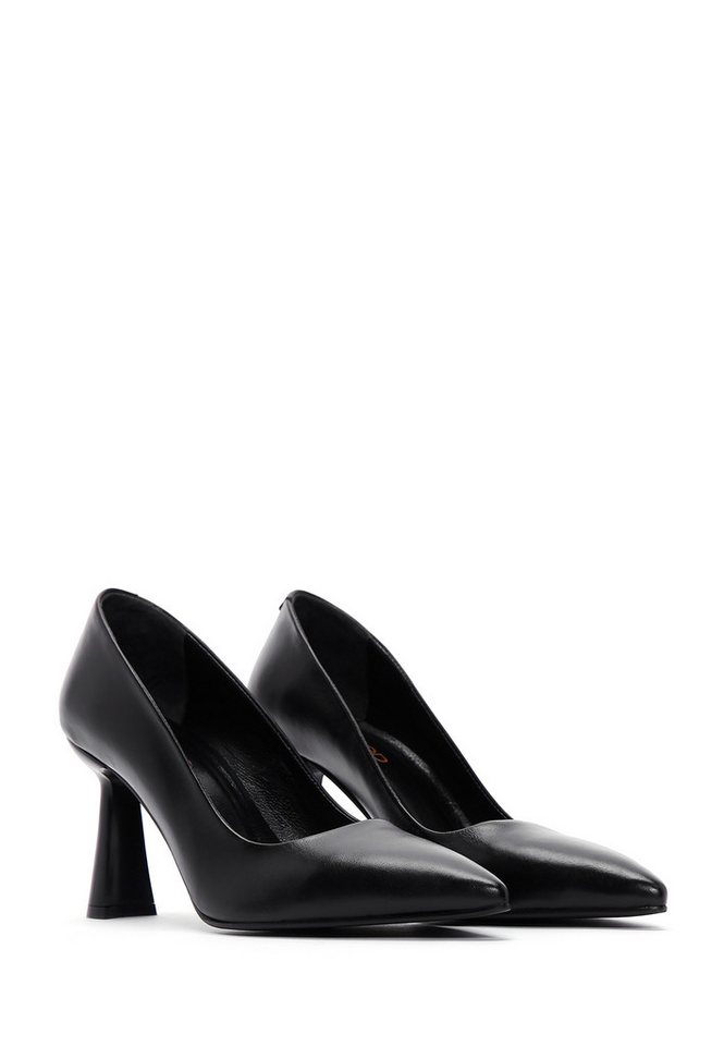 Derimod Leder-Stiletto-Pumps Pumps Echtleder, Lederfutter, TPU-Sohle, Ausgestellter Absatz, Schlupfmodell – Bild 4 von 5